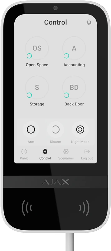 KeyPad TouchScreen Fibra — Wired touchscreen keypad