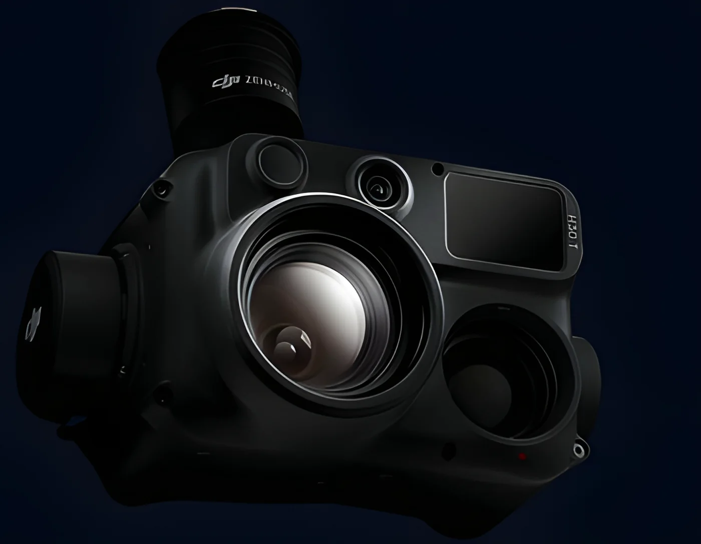 The same head with the optics extended, ready for inspection at a distance.
